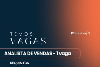 Vaga para Analista de Vendas