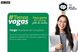 Vaga para Atendente de Consultório