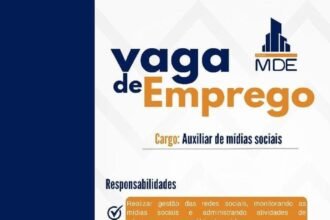 Vaga para Auxiliar de Mídias Sociais