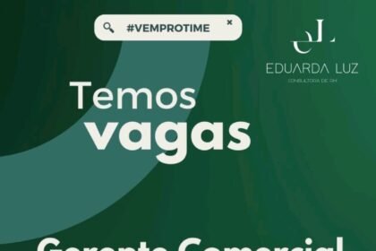 Vaga para Gerente Comercial