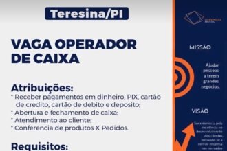 Vaga para Operador de Caixa