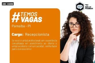 Vaga para Recepcionista