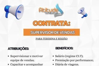 Vaga para Supervisor de Vendas em Teresina