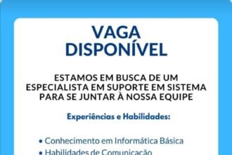Vaga de emprego para Suporte em Sistemas em Teresina