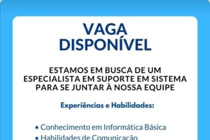 Vaga de emprego para Suporte em Sistemas em Teresina