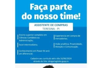 Vaga para Assistente de Compras