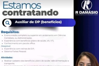 Vaga para Auxiliar de DP