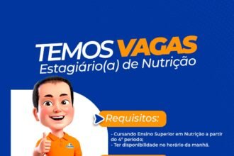 Vaga de Estágio para Nutrição