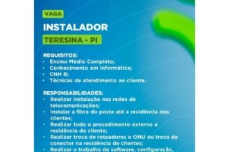 Vaga para Instalador
