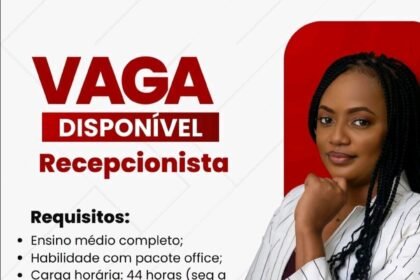 Vaga para Recepcionista