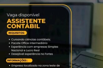 Vaga para Assistente Contábil