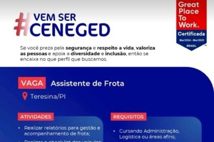 Vaga para Assistente de Frota