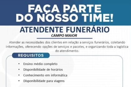 Vaga para Atendente Funerário