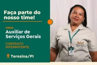 Vaga para Auxiliar de Serviços Gerais