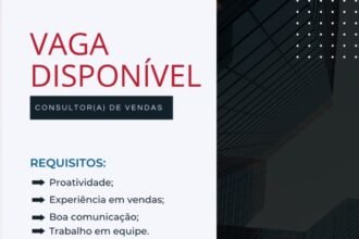 Vaga para Consultor(a) de Vendas