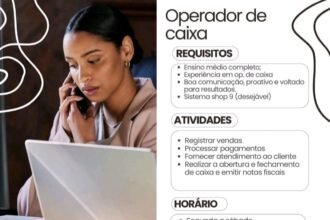 Vaga para Operador de Caixa