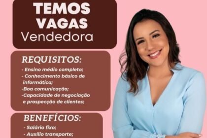 Vaga para Vendedora