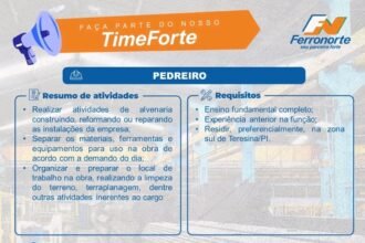 Vaga para Pedreiro