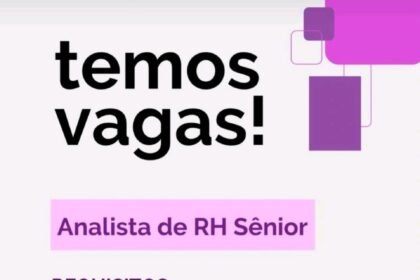 Vaga para Analista de RH