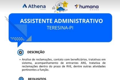 Vaga para Assistente Administrativo