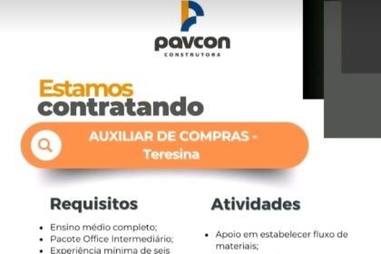 Vaga para Auxiliar de Compras