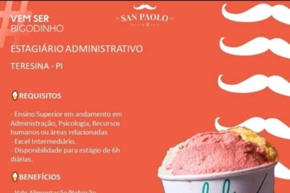 Vaga para Estágio Administrativo