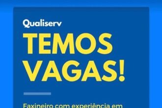 Vaga para Faxineiro e Montador de Móveis