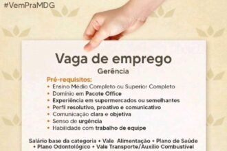 Vaga para Gerente