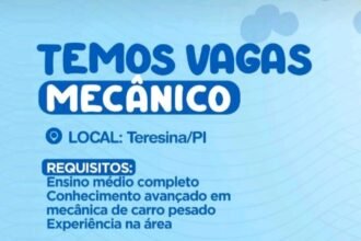 Vaga para Mecânico