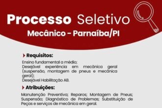 Vaga para Mecânico