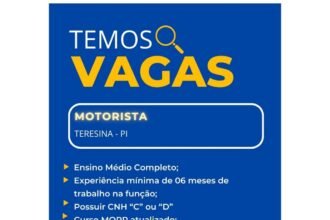 Vaga para Motorista