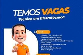 Vaga para Técnico em Eletrotécnica