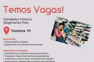 Vaga para Vendedor Interno