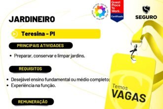 Vaga para Jardineiro