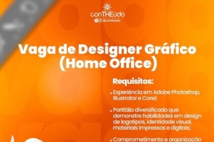 Vaga para Designer Gráfico (Home Office)