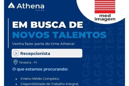 Vaga para Recepcionista