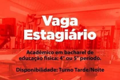 Vaga de Estágio para Bacharel em Educação Física