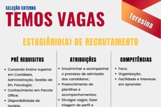 Vaga de Estágio para Recrutamento em Teresina