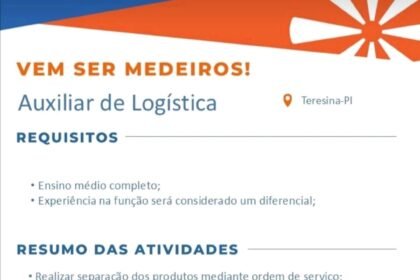 Vaga para Auxiliar de Logística