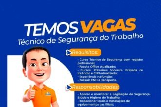 Vaga para Técnico em Segurança do Trabalho