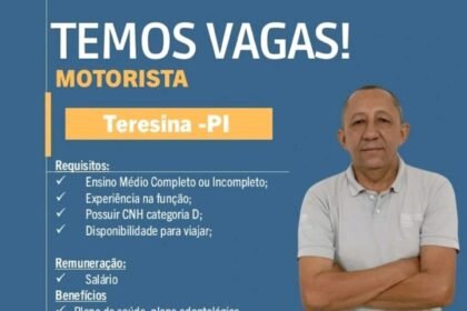 Vaga para Motorista