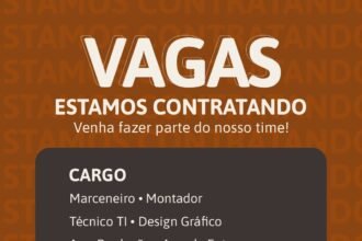 Diversas vagas no Ipê Móveis
