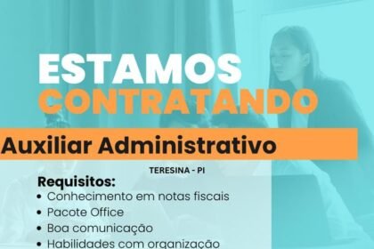 Vaga para Auxiliar Administrativo