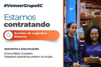 Vaga para Auxiliar de Logística