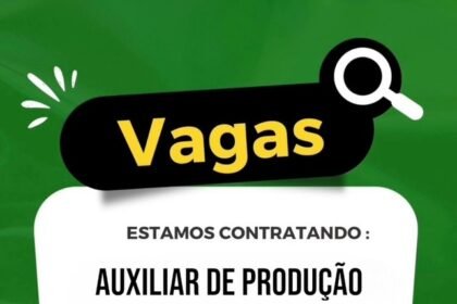 Vaga para Auxiliar de Produção e Motorista Categoria B-D