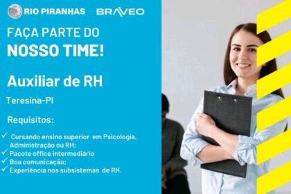 Vaga para Auxiliar de RH