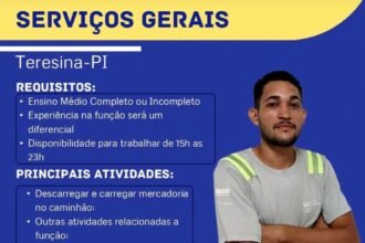 Vaga para Serviços Gerais