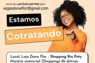 Vaga para Vendedora