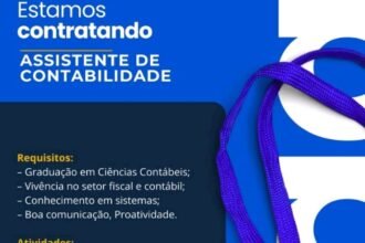 Vaga para Assistente de Contabilidade