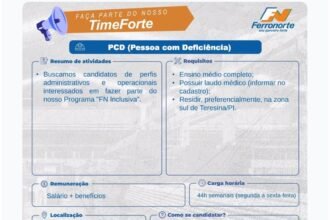 Vaga para PCD